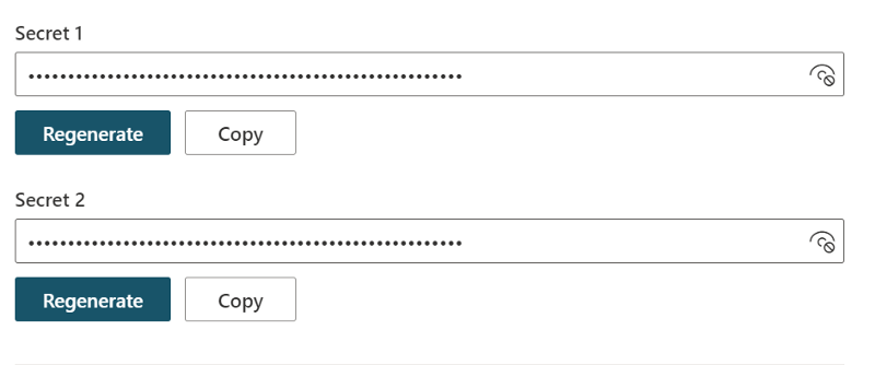 Figure 27: retrieve your Web channel Secret