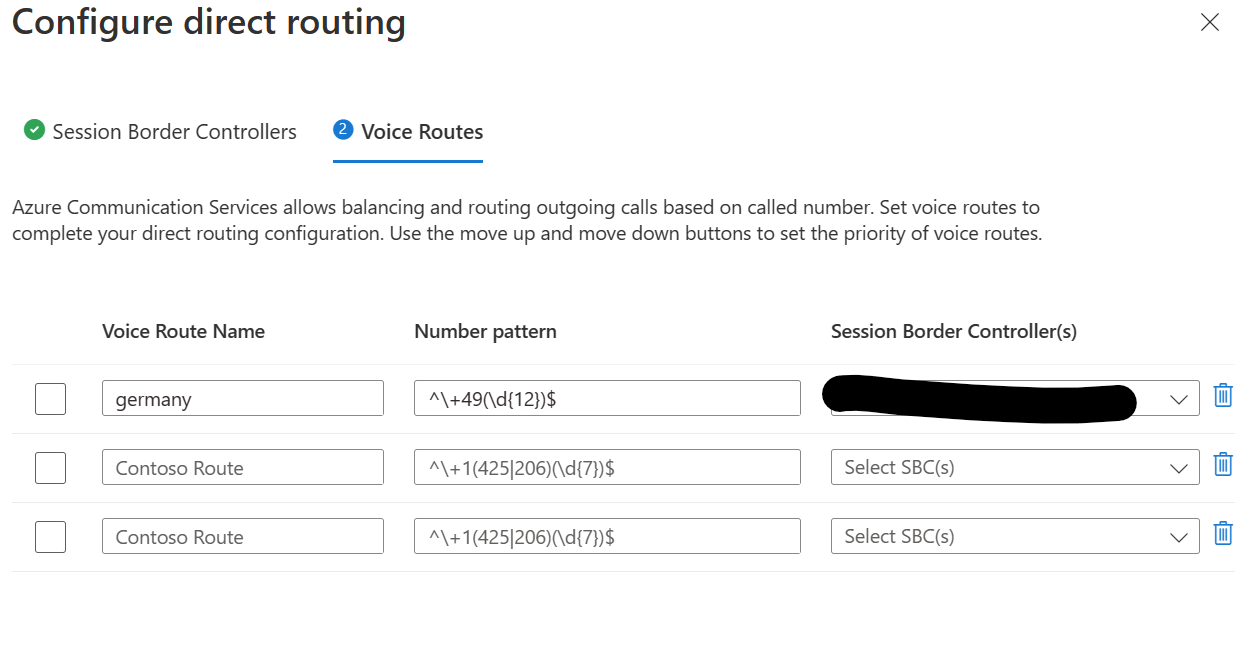 Figure 5: and a number pattern for outbound